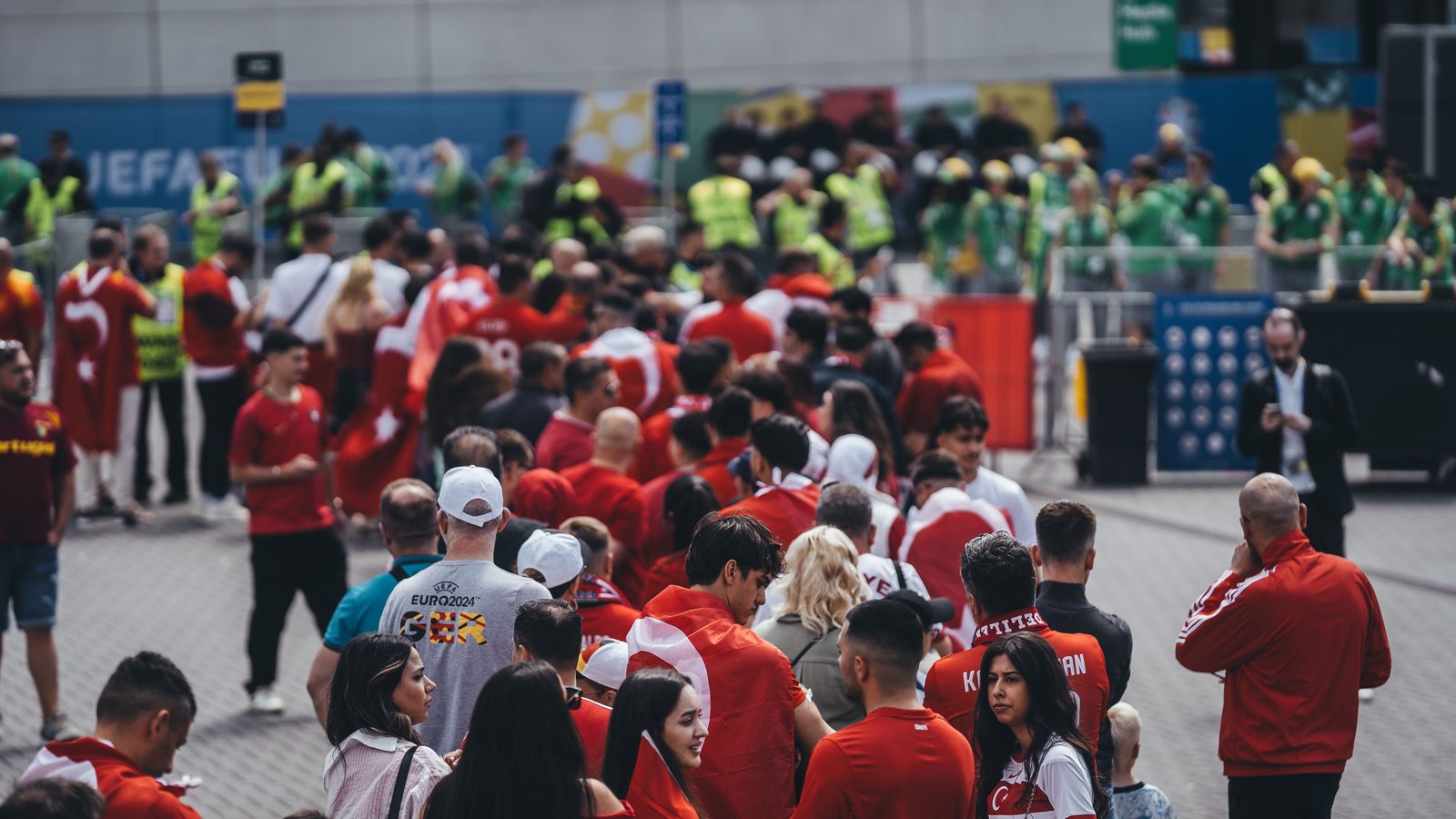 Event security managing the crowd at a venue